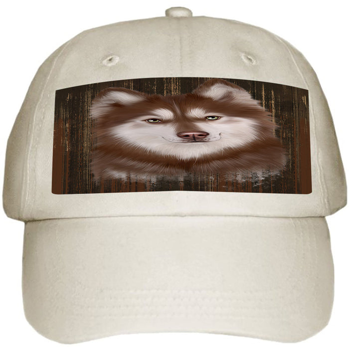 Rustic Siberian Husky Dog Ball Hat Cap HAT55542