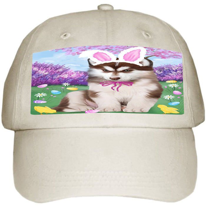 Siberian Husky Dog Easter Holiday Ball Hat Cap HAT51558