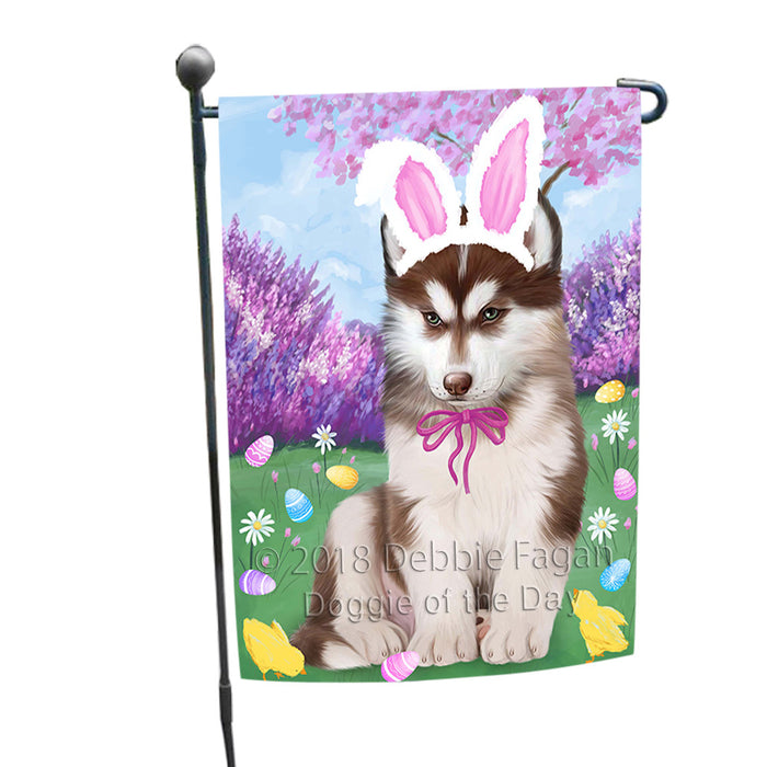 Siberian Husky Dog Easter Holiday Garden Flag GFLG57043