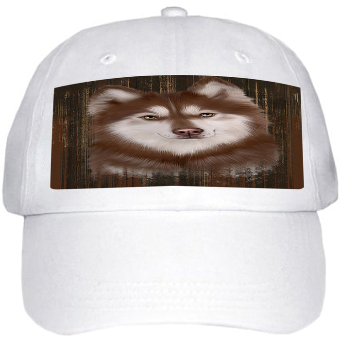 Rustic Siberian Husky Dog Ball Hat Cap HAT55542