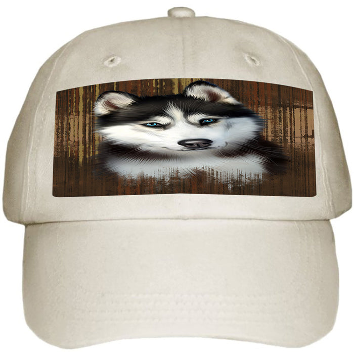 Rustic Siberian Husky Dog Ball Hat Cap HAT55545