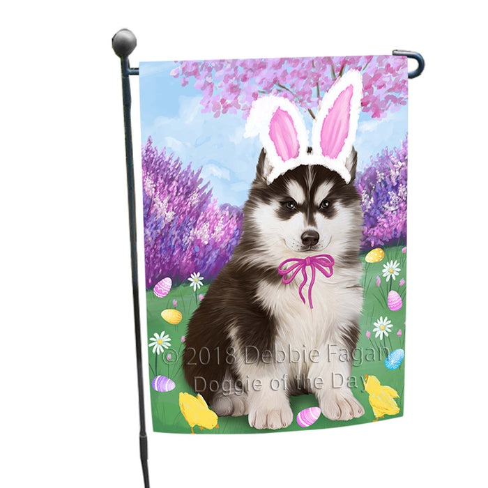 Siberian Husky Dog Easter Holiday Garden Flag GFLG57044