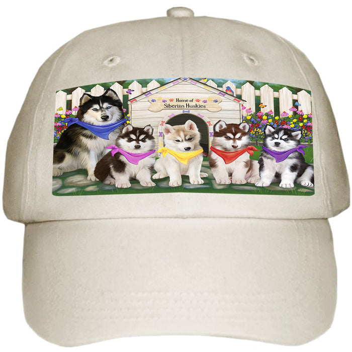 Spring Dog House Siberian Huskies Dog Ball Hat Cap HAT54132