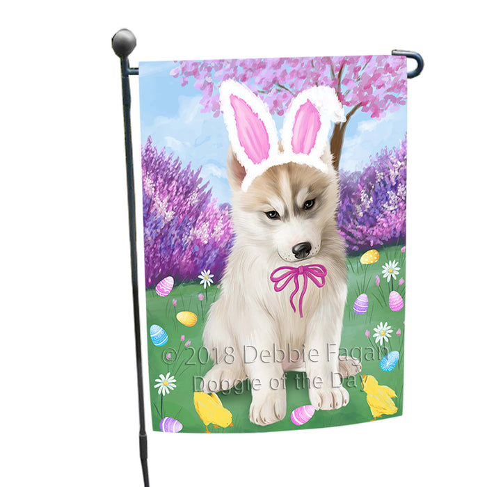 Siberian Husky Dog Easter Holiday Garden Flag GFLG57045
