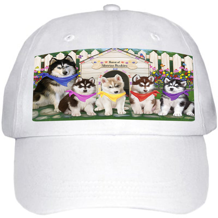 Spring Dog House Siberian Huskies Dog Ball Hat Cap HAT54132