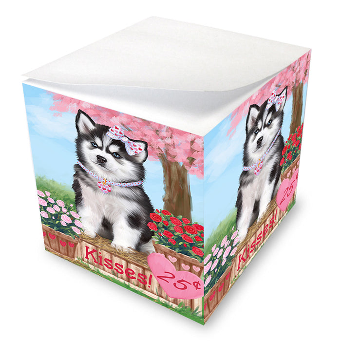 Rosie 25 Cent Kisses Siberian Husky Dog Note Cube NOC54311