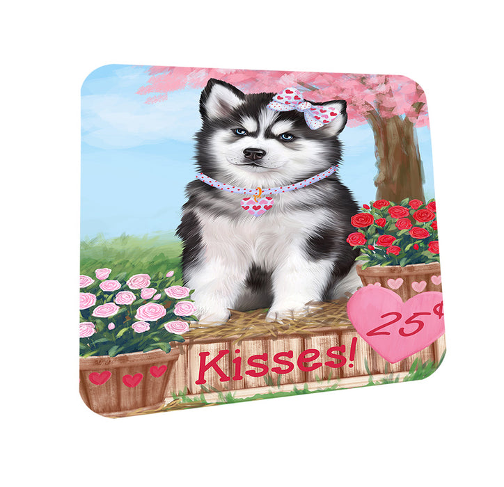 Rosie 25 Cent Kisses Siberian Husky Dog Coasters Set of 4 CST56197