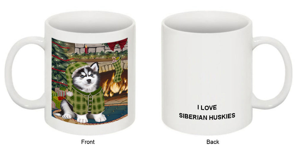 The Stocking was Hung Siberian Husky Dog Coffee Mug MUG51024