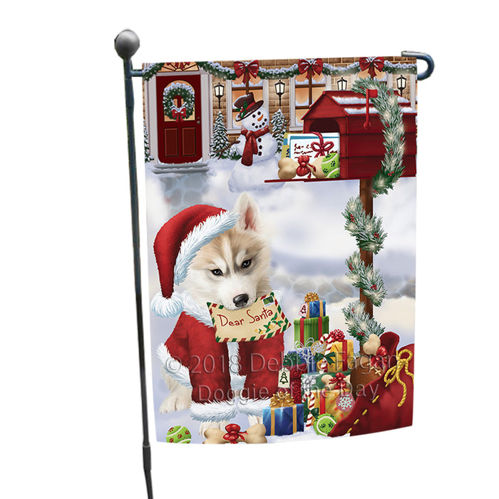 Siberian Husky Dog Dear Santa Letter Christmas Holiday Mailbox Garden Flag GFLG53994