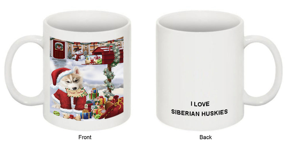 Siberian Husky Dog Dear Santa Letter Christmas Holiday Mailbox Coffee Mug MUG49330