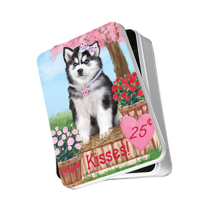 Rosie 25 Cent Kisses Siberian Husky Dog Photo Storage Tin PITN56182
