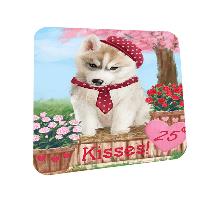 Rosie 25 Cent Kisses Siberian Husky Dog Coasters Set of 4 CST56198