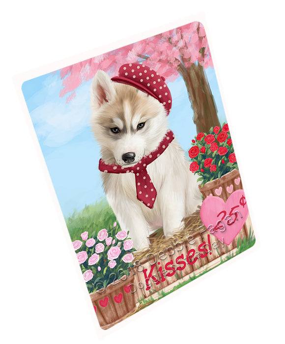 Rosie 25 Cent Kisses Siberian Husky Dog Magnet MAG73859 (Small 5.5" x 4.25")
