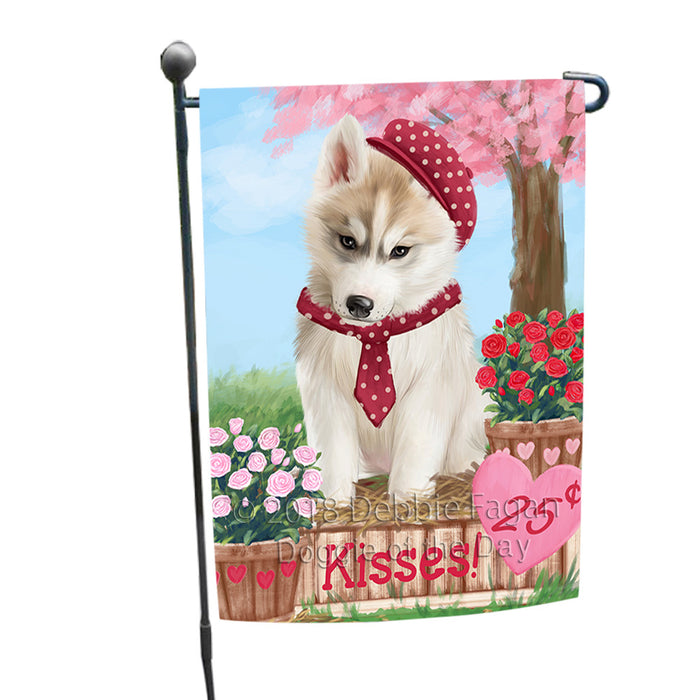 Rosie 25 Cent Kisses Siberian Husky Dog Garden Flag GFLG56788
