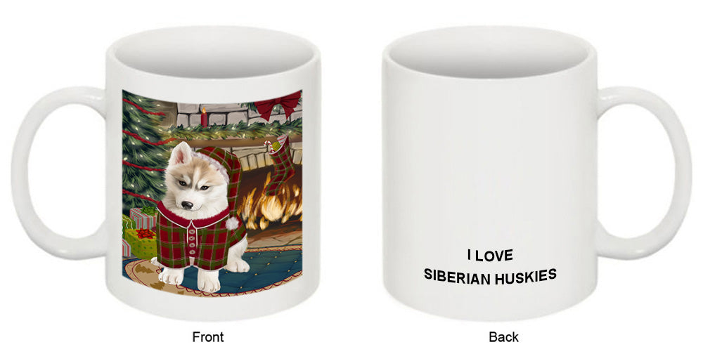 The Stocking was Hung Siberian Husky Dog Coffee Mug MUG51025