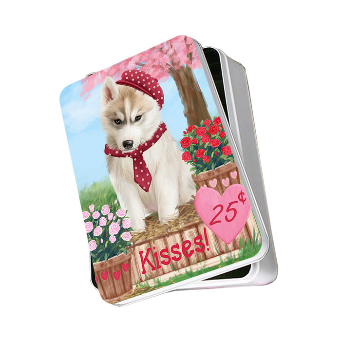 Rosie 25 Cent Kisses Siberian Husky Dog Photo Storage Tin PITN56183
