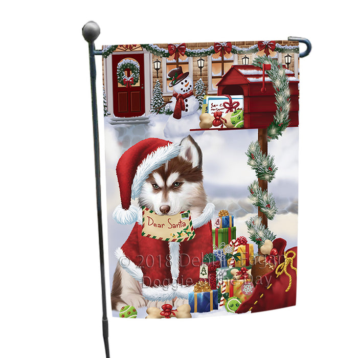 Siberian Husky Dog Dear Santa Letter Christmas Holiday Mailbox Garden Flag GFLG53995