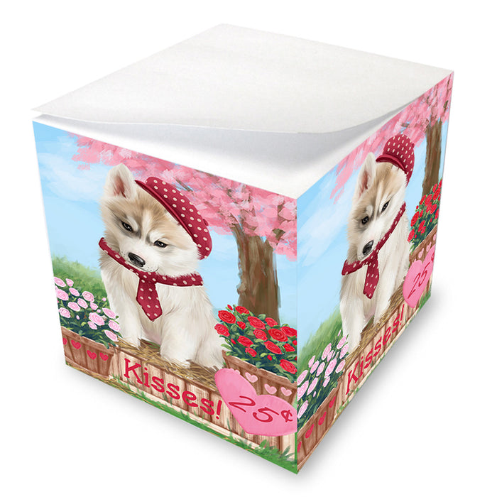 Rosie 25 Cent Kisses Siberian Husky Dog Note Cube NOC54312