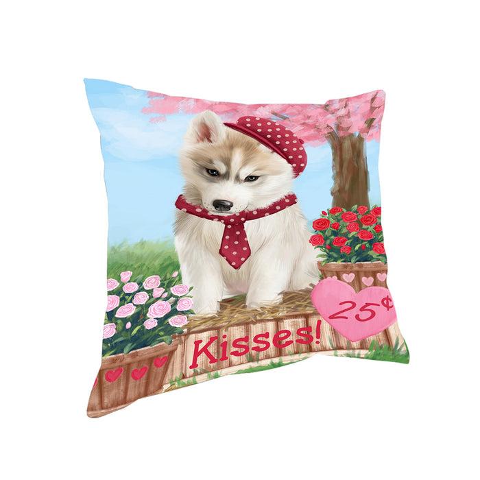 Rosie 25 Cent Kisses Siberian Husky Dog Pillow PIL79252