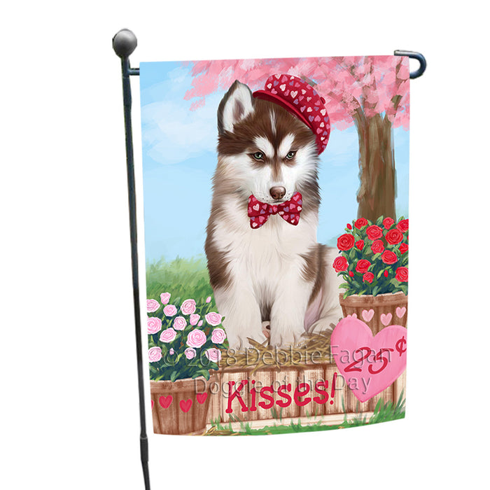 Rosie 25 Cent Kisses Siberian Husky Dog Garden Flag GFLG56789