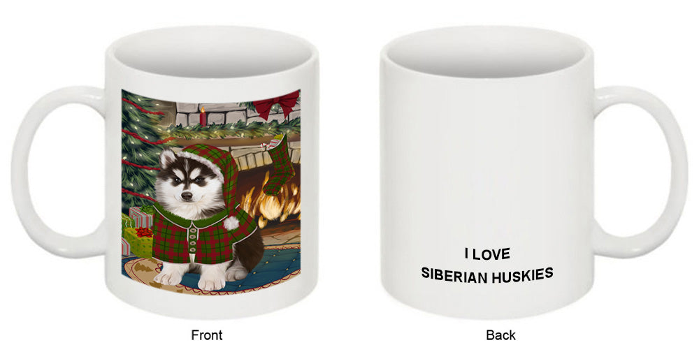 The Stocking was Hung Siberian Husky Dog Coffee Mug MUG51026
