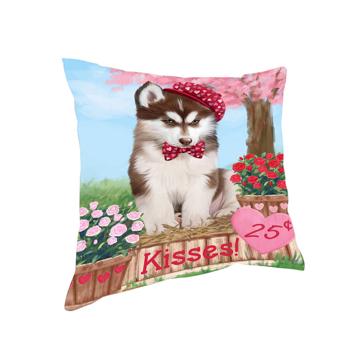 Rosie 25 Cent Kisses Siberian Husky Dog Pillow PIL79256