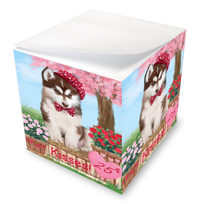 Rosie 25 Cent Kisses Siberian Husky Dog Note Cube NOC54313