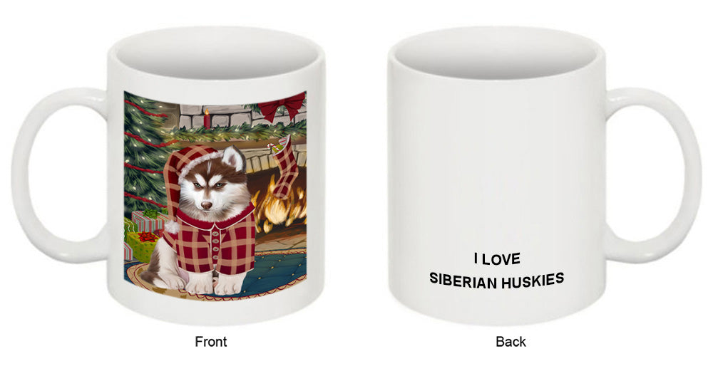 The Stocking was Hung Siberian Husky Dog Coffee Mug MUG51027