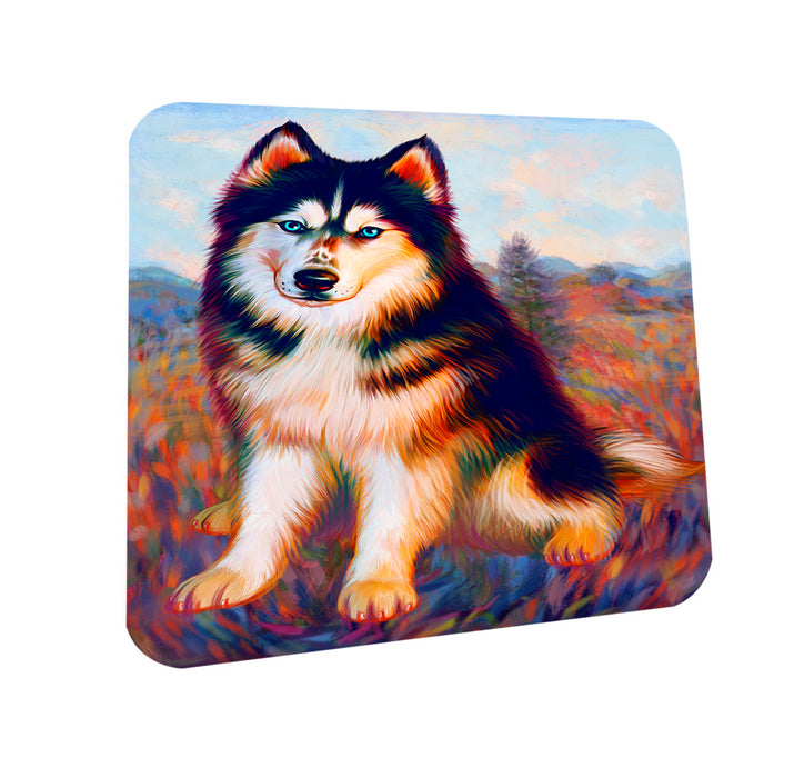 Mystic Blaze Siberian Husky Dog Coasters Set of 4 CST53547