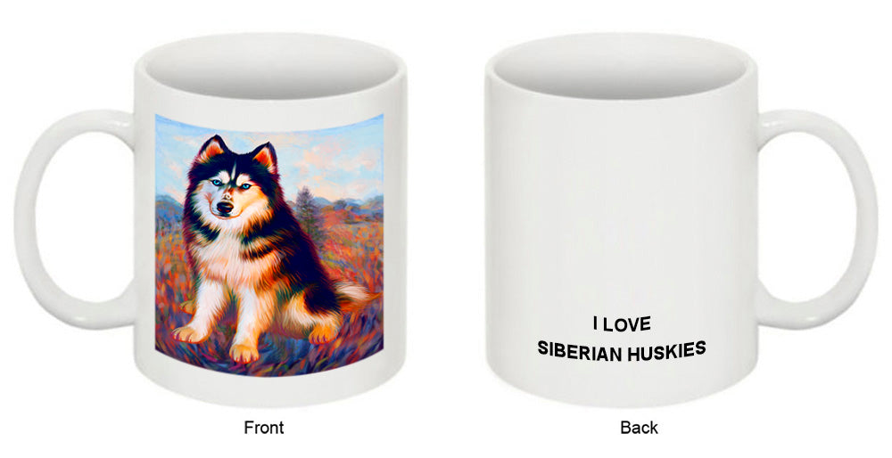 Mystic Blaze Siberian Husky Dog Coffee Mug MUG48987