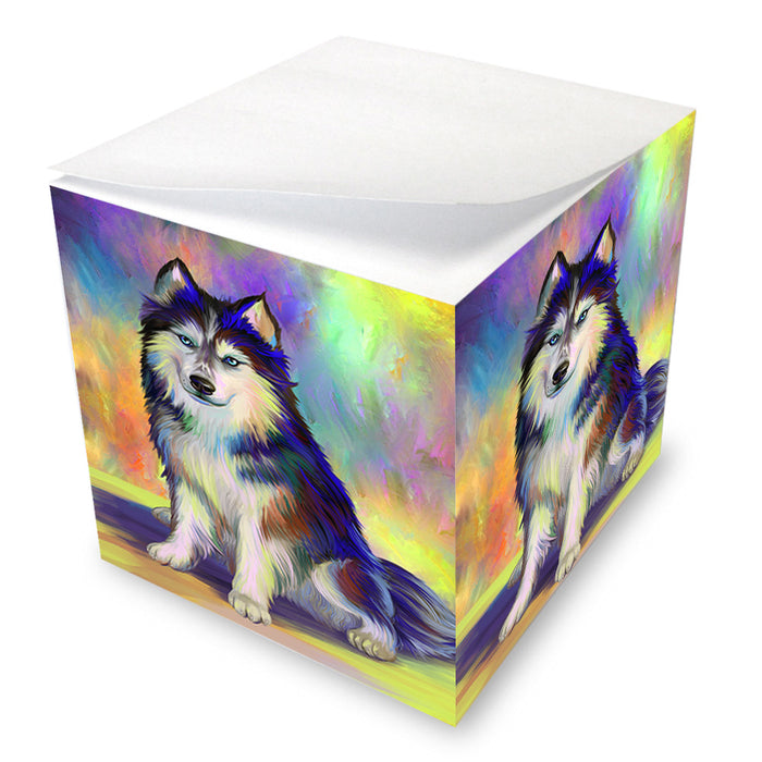 Pardise Wave Siberian Husky Dog Note Cube NOC55248