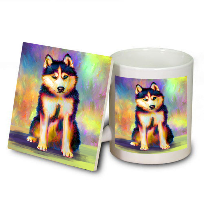 Paradise Wave Siberian Husky Dog Mug and Coaster Set MUC56074