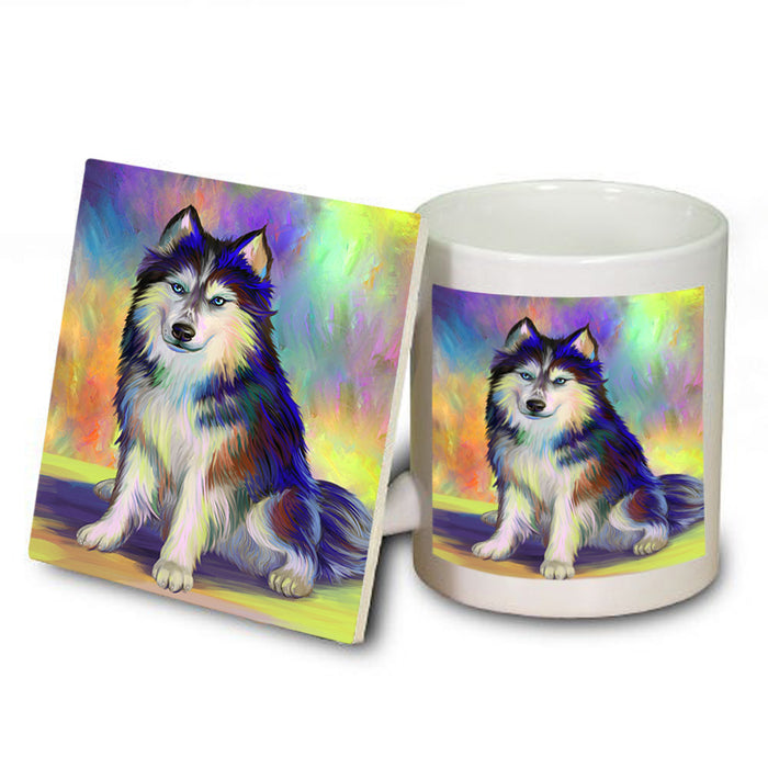 Pardise Wave Siberian Husky Dog Mug and Coaster Set MUC53594