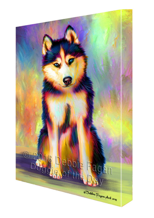 Paradise Wave Siberian Husky Dog Canvas Print Wall Art Décor CVS126962