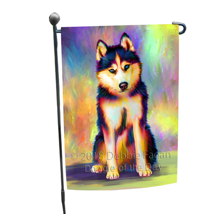 Paradise Wave Siberian Husky Dog Garden Flag GFLG56630