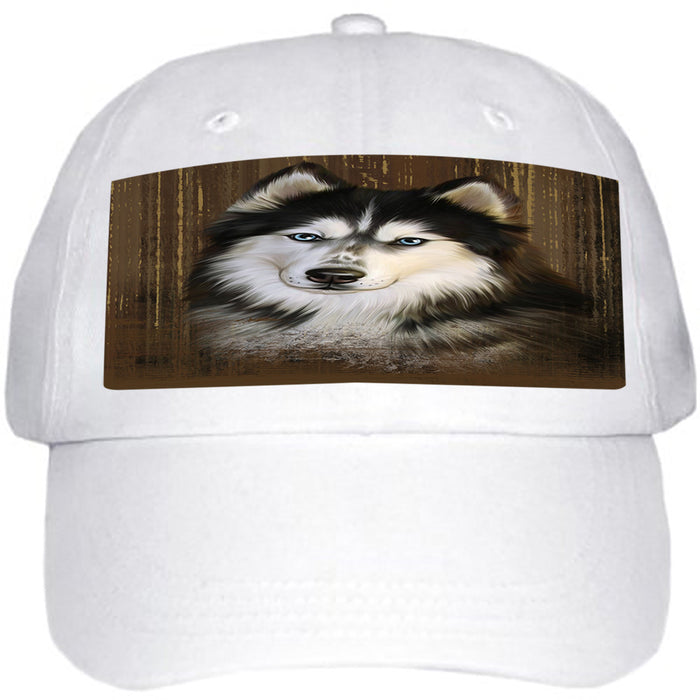 Rustic Siberian Husky Dog Ball Hat Cap HAT55221