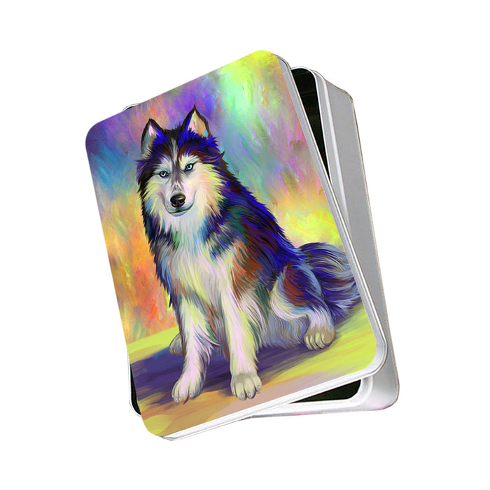 Pardise Wave Siberian Husky Dog Photo Storage Tin PITN53602