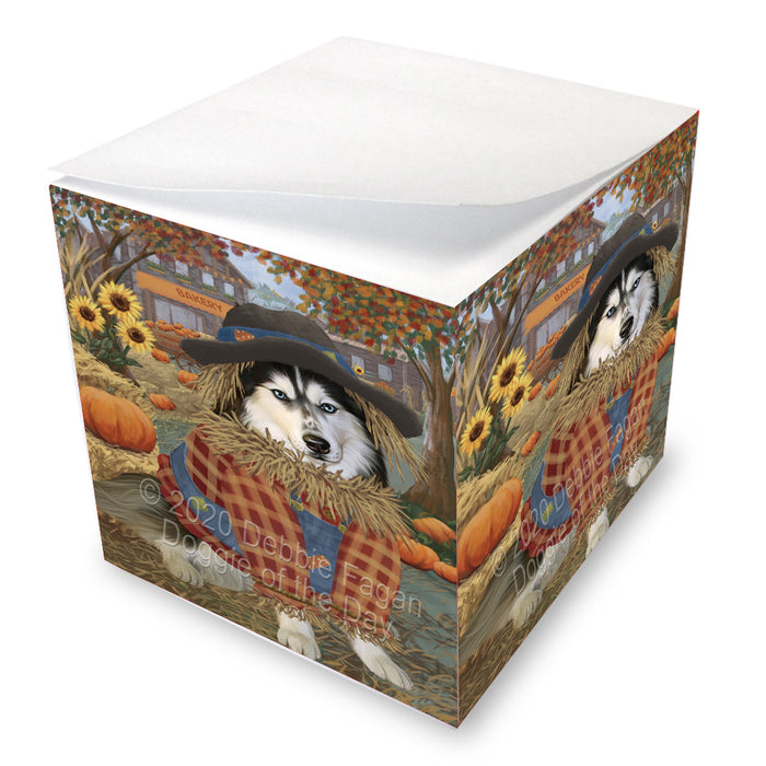 Halloween 'Round Town Siberian Husky Dogs Note Cube NOC-DOTD-A56888