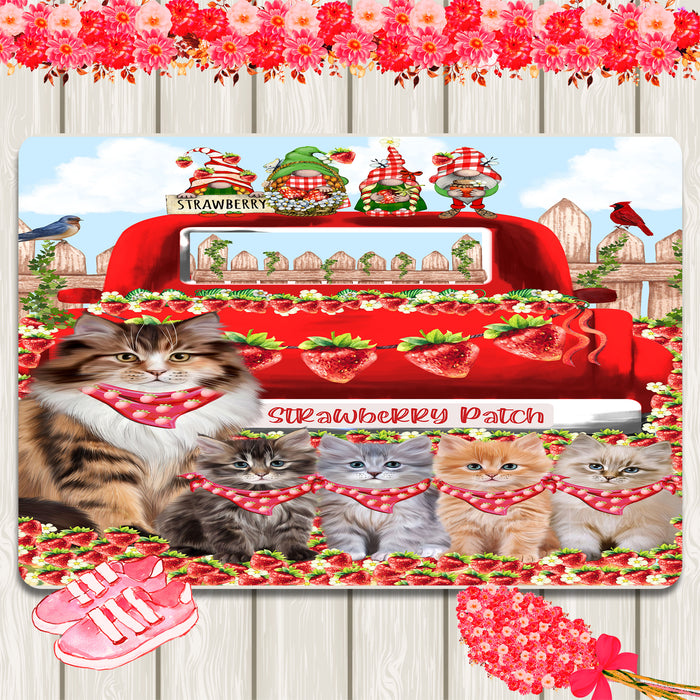 Siberian Cats Area Rug and Runner, Explore a Variety of Designs, Personalized, Indoor Floor Carpet Rugs for Home and Living Room, Custom, Cat Gift for Pet Lovers