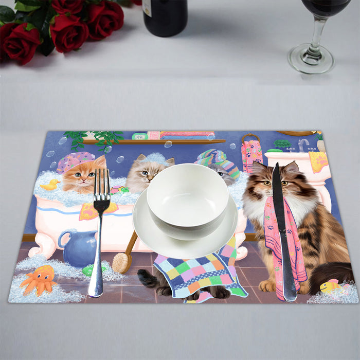 Rub A Dub Dogs In A Tub Siberian Cats Placemat