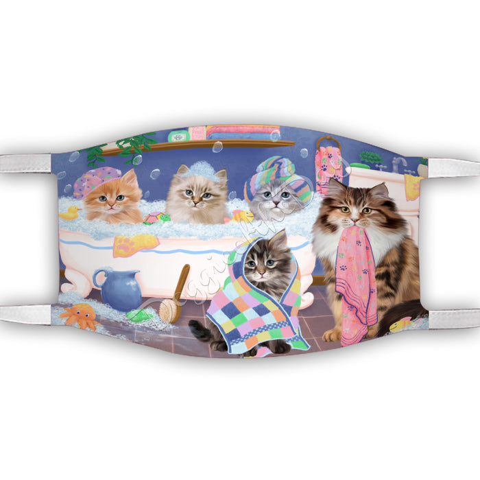 Rub A Dub Dogs In A Tub  Siberian Cats Face Mask FM49543