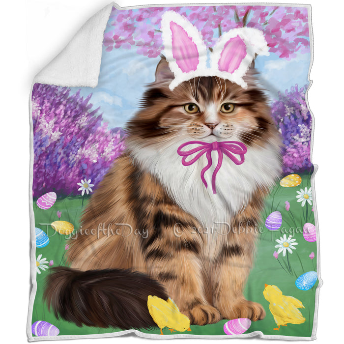 Easter Holiday Siberian Cat Blanket BLNKT132015