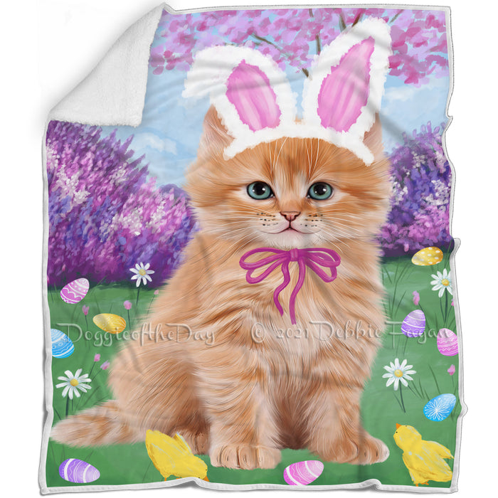 Easter Holiday Siberian Cat Blanket BLNKT143238