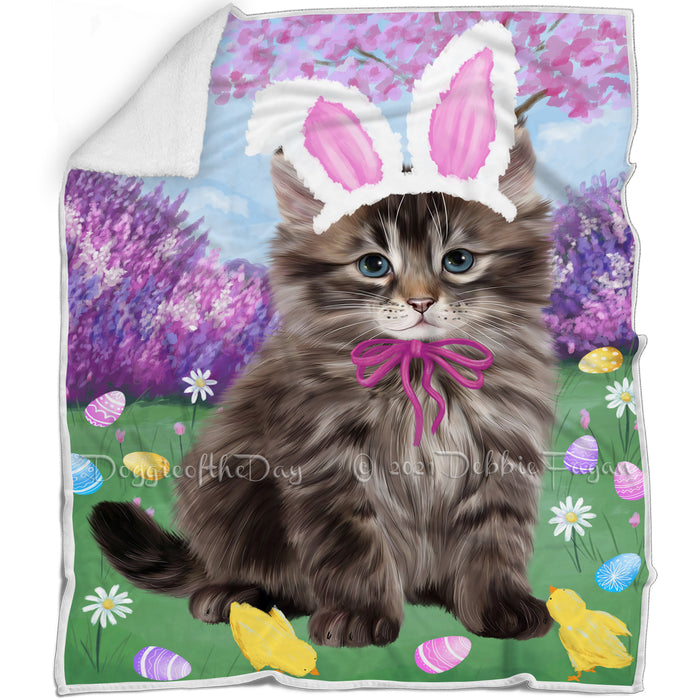 Easter Holiday Siberian Cat Blanket BLNKT143239