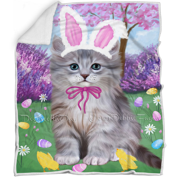 Easter Holiday Siberian Cat Blanket BLNKT143240