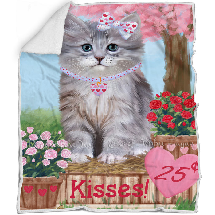 Rosie 25 Cent Kisses Siberian Cat Blanket BLNKT125535