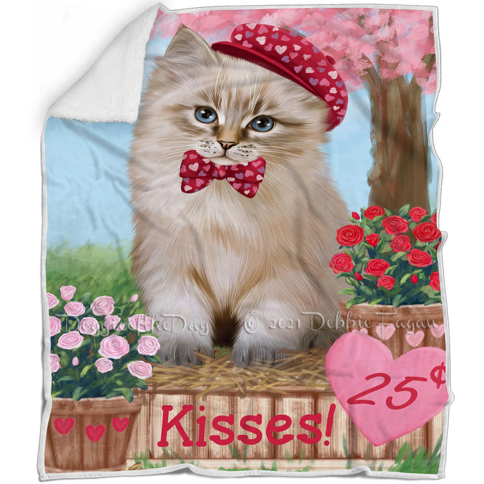 Rosie 25 Cent Kisses Siberian Cat Blanket BLNKT125562