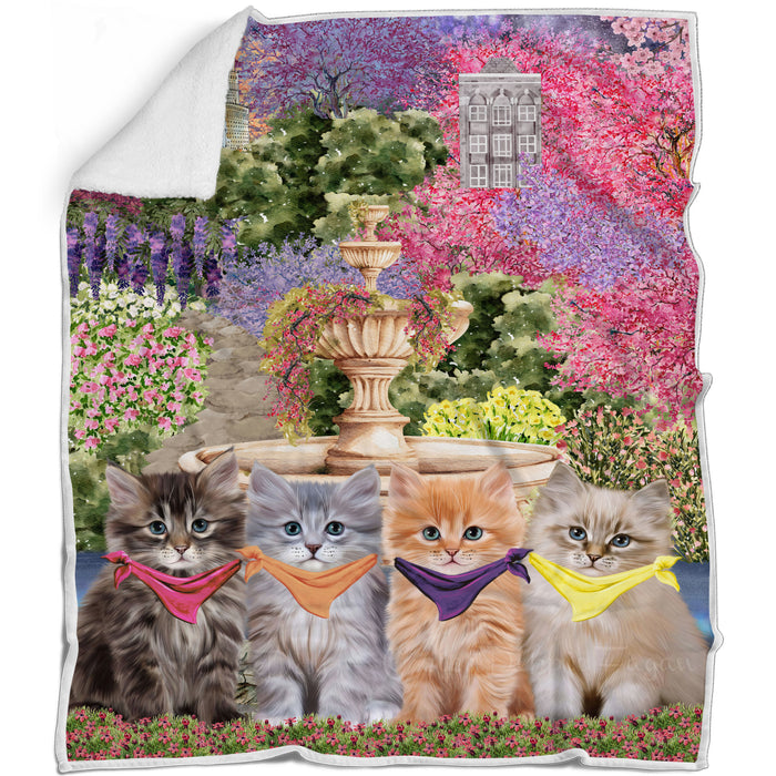 Siberian Blanket: Explore a Variety of Designs, Personalized, Custom Bed Blankets, Cozy Sherpa, Fleece and Woven, Cat Gift for Pet Lovers