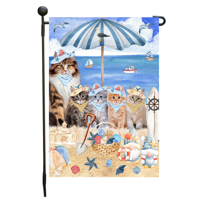 Siberian Cats Garden Flag, Double-Sided Outdoor Yard Garden Decoration, Explore a Variety of Designs, Custom, Weather Resistant, Personalized, Flags for Cat and Pet Lovers