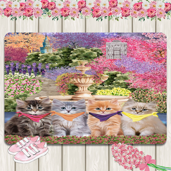 Siberian Cats Area Rug and Runner, Explore a Variety of Designs, Personalized, Indoor Floor Carpet Rugs for Home and Living Room, Custom, Cat Gift for Pet Lovers